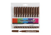 Bruine Jumbo Stiften, 12st.
