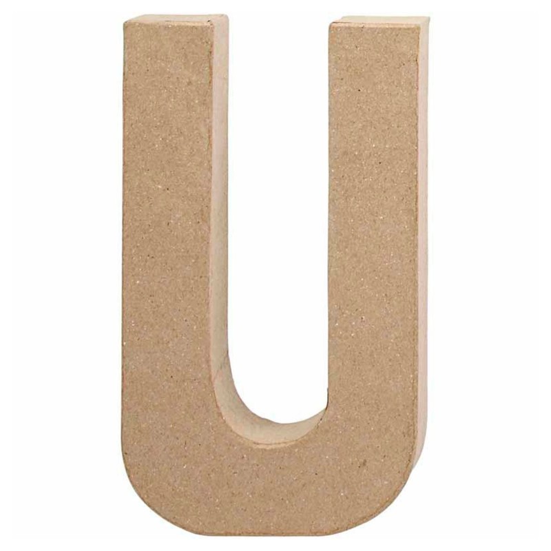 Letter Papier-maché - U, 20,5cm