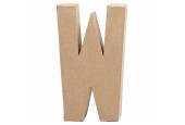 Letter Papier-maché - W, 20,5cm