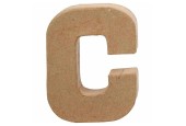 Letter Papier-maché - C, 10cm