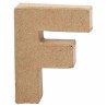 Letter Papier-maché - F, 10cm