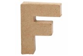 Letter Papier-maché - F, 10cm