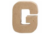 Letter Papier-maché - G, 10cm