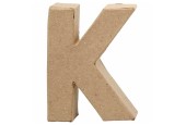 Letter Papier-maché - K, 10cm
