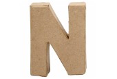 Letter Papier-maché - N, 10cm