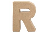 Letter Papier-maché - R, 10cm