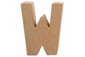 Letter Papier-maché - W, 10cm