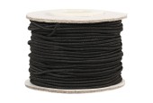 Elastiek Dikte 1mm Zwart, 25m