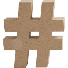 Symbool  MDF 13cm, 1st.