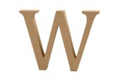 Letter W MDF 13cm, 1st.