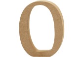 Cijfer 0 MDF 8cm, 1st.