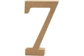 Cijfer 7 MDF 8cm, 1st.