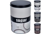 Voorraadblik Coffee/Tea/Sugar Ø10,5xh15cm