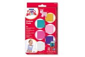 FIMO Kids Boetseerklei Extra Kleuren, 6dlg.