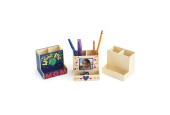 Colorations - Versier je Eigen Houten Bureauorganizer, Set v