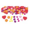 Colorations - Hart, Bloemen Vormen Foam, 500st.