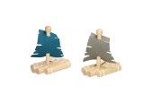 Houten Vlot met Zeil