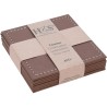 Set de dessous de verre simili cuir 4 pièces 10x10cm