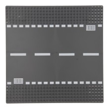 Bouwplaat Rechte Weg Grijs