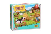 Happy Farm MEGA Puzzel, 208st. (90x64cm)