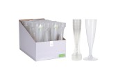 Excellent Houseware Re- Useable Champagneglas Kunststof 130ml Set Van 4 Stuks