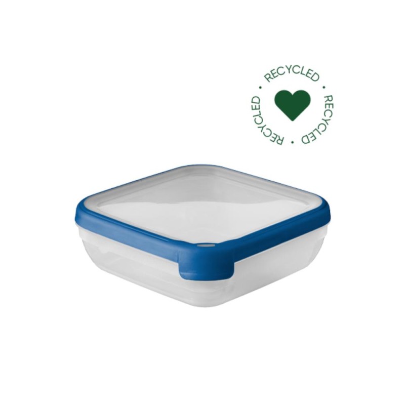 Curver Grand Chef Eco Récipient Alimentaire 1,6 L Carré Transparent/Bleu Foncé