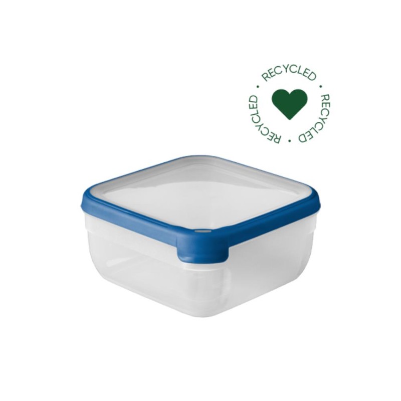Curver Grand Chef Eco Récipient Alimentaire 2,5 L Carré Transparent/Bleu Foncé