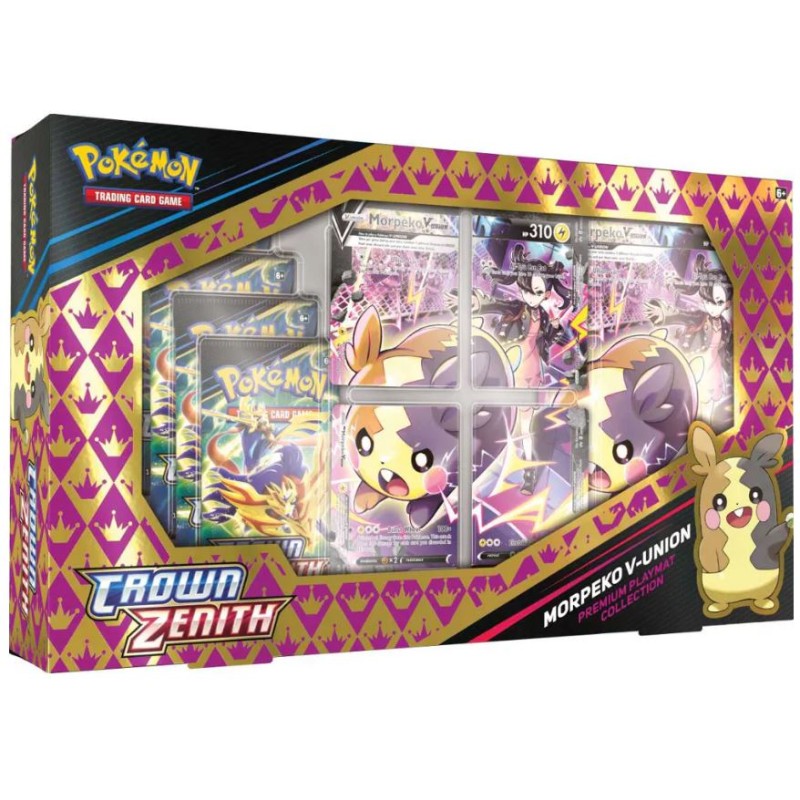 Boîte V-Union Couronne Zénith Morpeko du JCC Pokémon
