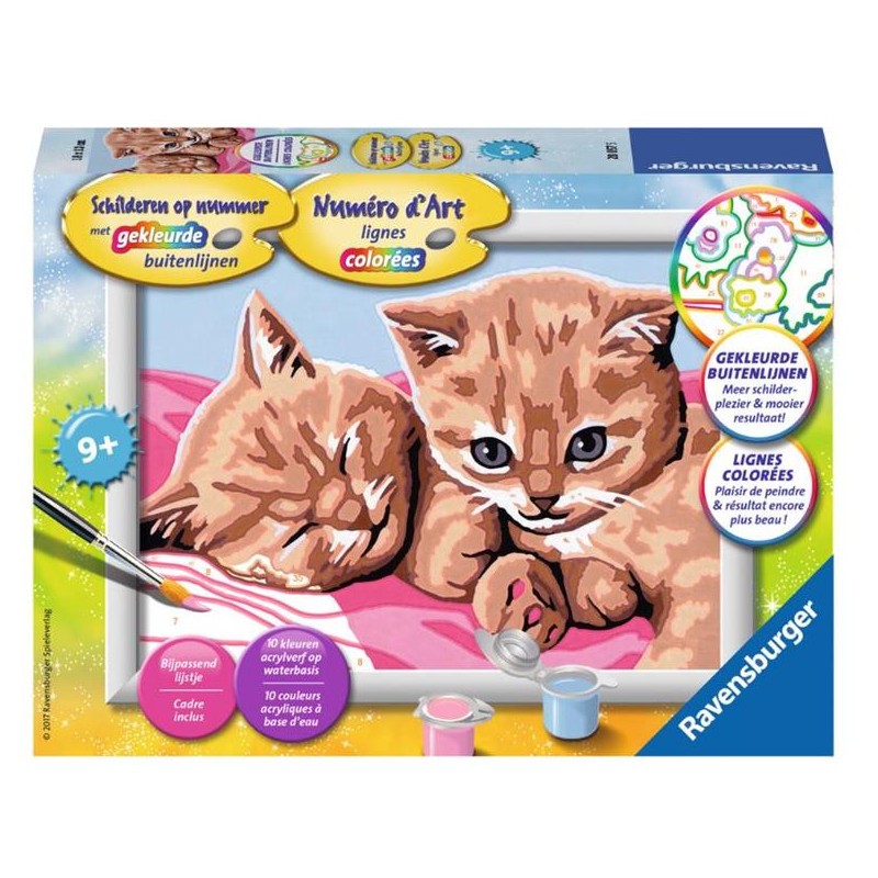 Ravensburger Peinture par numéros Cuddle Friends