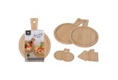 Excellent Houseware Serveerplank Bamboe Set A 2 Stuks