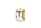 Boîte de rangement Miffy dorée Ø10xh11,5cm