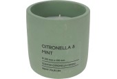 Bougie citronnelle en pot 10cm vert