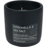 Bougie citronnelle en pot 10cm anthracite