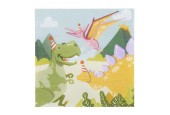 Papieren Servetten Dino Party Set A 12 Stuks 33x33cm