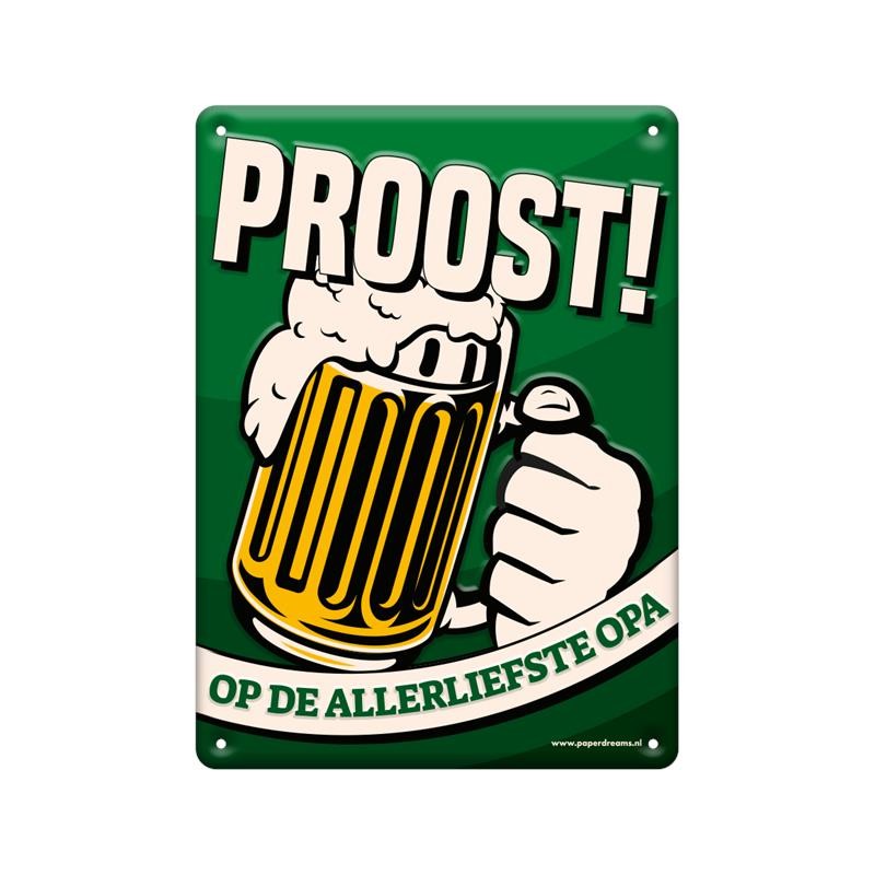 Paperdreams Plaque texte métal 22x16,5cm - Grand-père