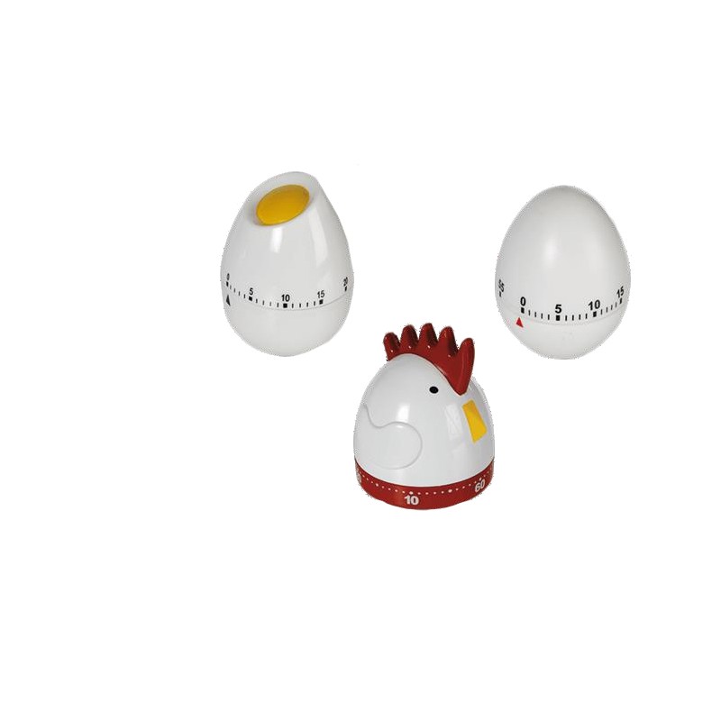Minuteur de cuisine œuf ou poulet 8x7cmDisponible en 3 types différents