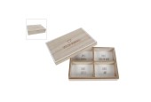 Opbergbox "Special Moments" naturel/wit hout 17,5x13x4cm