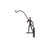 Wandhaak "Lantern Lighter" zwart gietijzer 20x25x4cm
