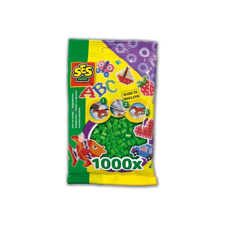 Ses strijkkralen gras groen 1000st.