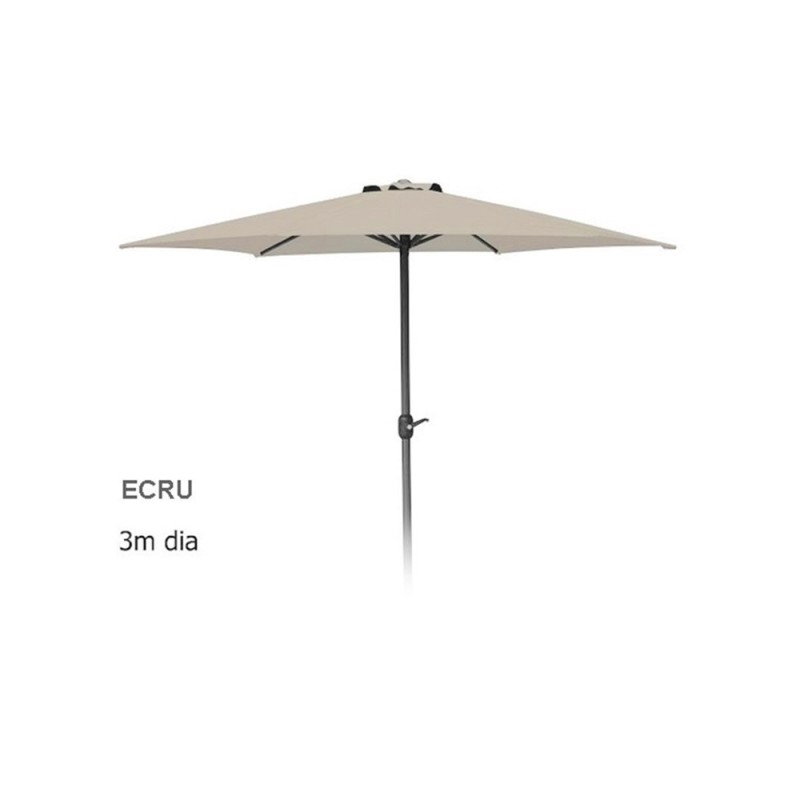 Parasol 3 meter met draaimechanisme ECRU