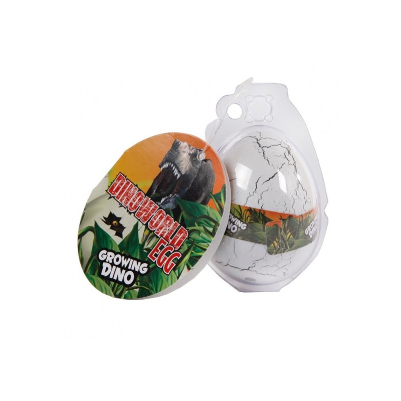 DinoWorld ei met groeiende dinosaurus  6cm (blister)