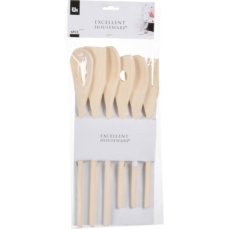 Excellent Houseware Ensemble de louche en bois 6 pièces