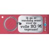 Sleutelhanger 30%