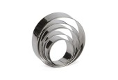 Coupe-patisse inox 5 pièces Rond