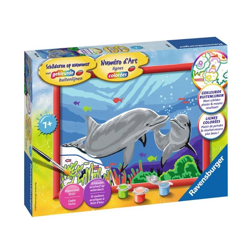 Ravensburger Peinture par numéro Dauphins