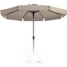 Parasol Flores 300/8,Draaisysteem+Volant Ecru