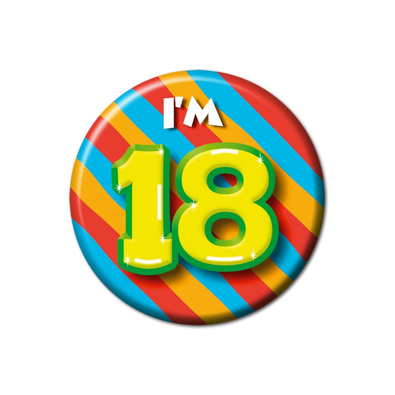 Paperdreams Bouton petit - j'ai 18 ans