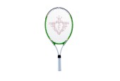 Tennisracket 25", Aluminium, met 2 tennis ballen, groen