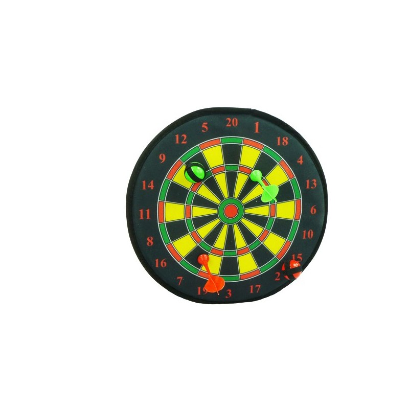 Cible de fléchettes Velcro 36 cm avec balles et flèches