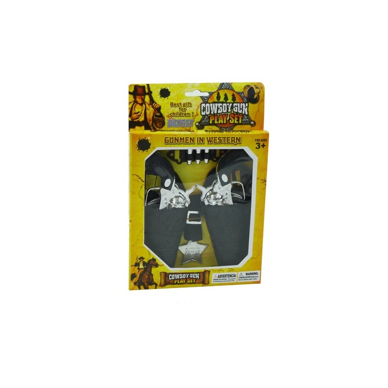 Pistolets de cowboy dans un étui